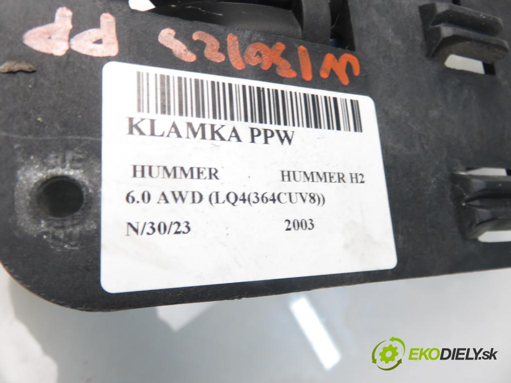 HUMMER HUMMER H2 SUV 2003 5964,00 Klamki wewnętrzne 5964,00 klika PPW 15029904 ; 15057527