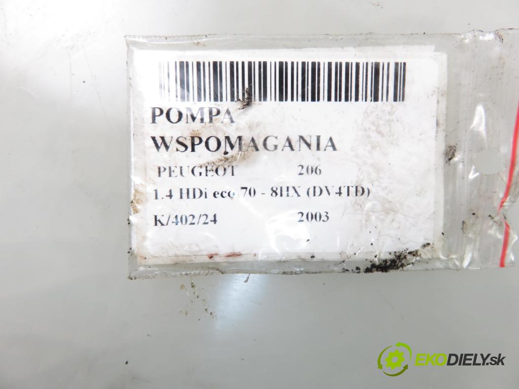 PEUGEOT 206 liftback (2A/C) HB 2003 50,00 1.4 HDi 8V 70 - 8HX 1398,00 pumpa servočerpadlo 9638364580 ; 26086355QK ; 9637000980 (Servočerpadlá, pumpy řízení)