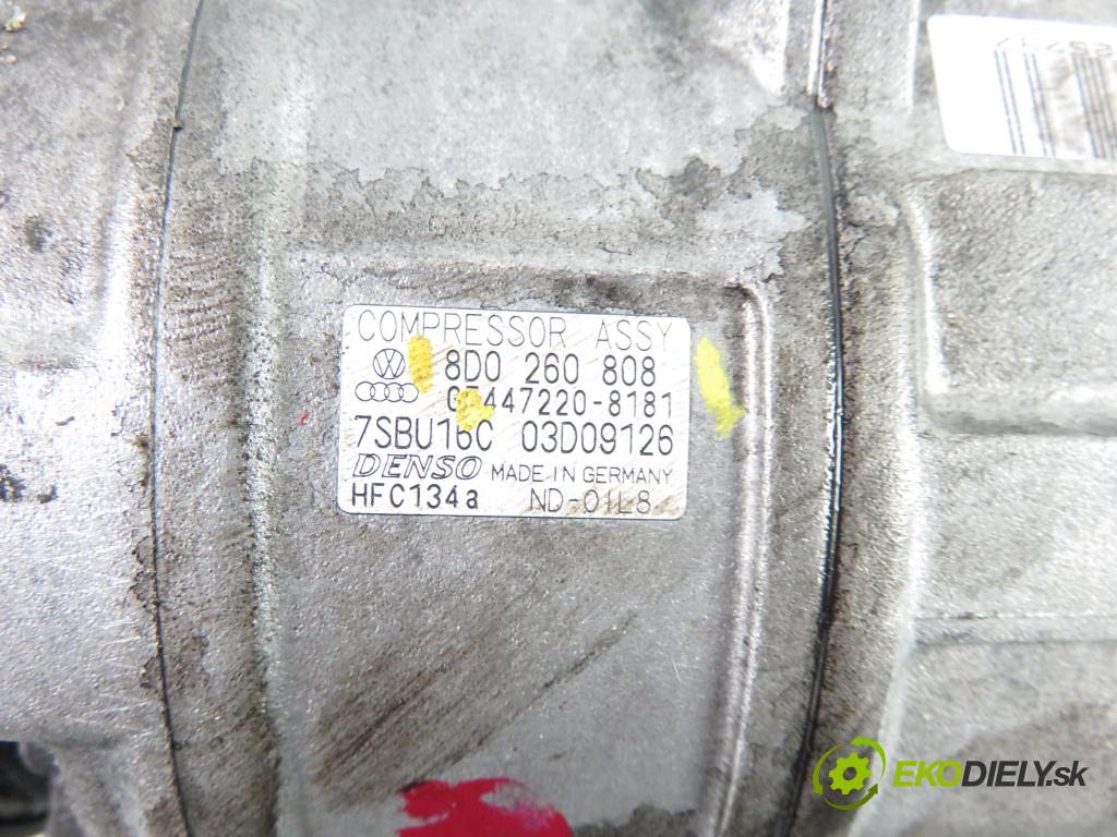 VW PASSAT B5.5 (3B3) SEDAN 2002 96,00 1.9 TDI - AWX 1896,00 KOMPRESOR: klimatizace 4472208181 ; 8D0260808 (Kompresory)