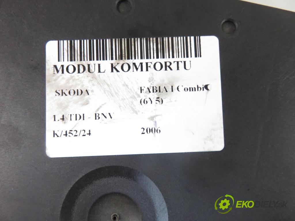 SKODA FABIA I Combi (6Y5) KOMBI 2006 59,00 1.4 TDI - BNV 1422,00 MODUL komfortu 6Q1937049D ; 5WK48212D