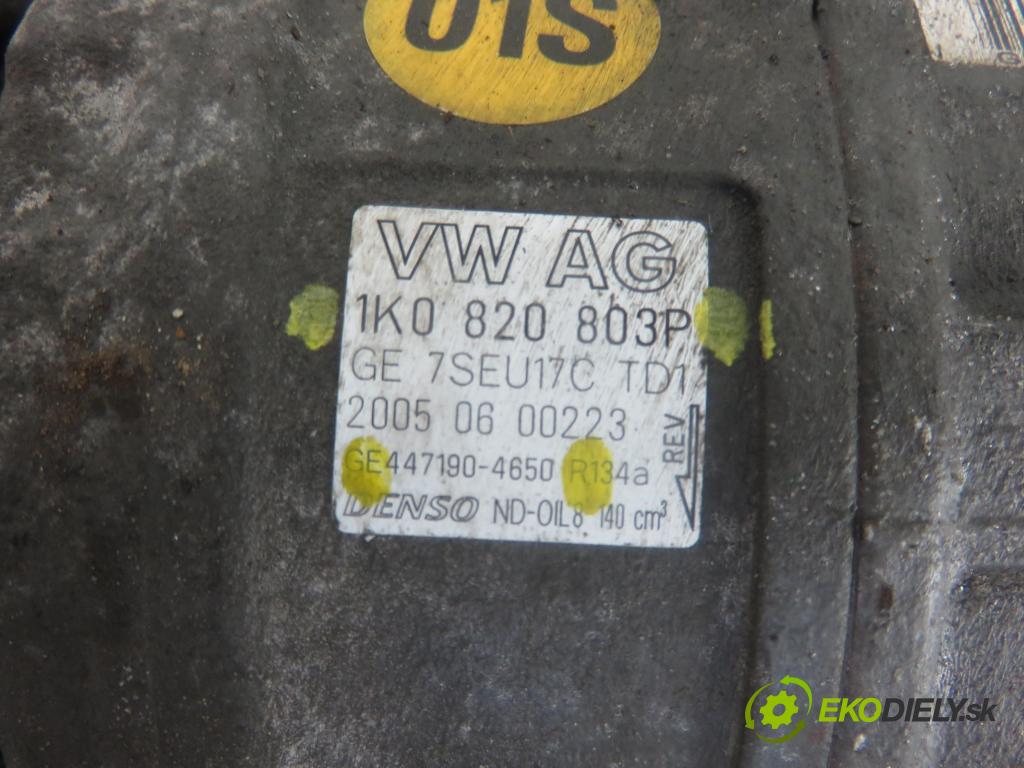 VW GOLF V (1K1) HB 2005 55,00 1.4 16V - BCA 1390,00 KOMPRESOR: klimatizace 1K0820803P ; 4471904650 (Kompresory)