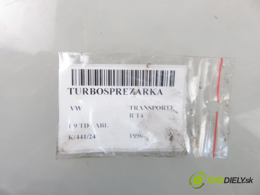 VW TRANSPORTER IV Autobus (70XB, 70XC, 7DB, 7DW, 7DK) BUS 1996 50,00 1.9 TD - ABL 1896,00 Turbodúchadlo 028145703B (Turbodúchadlá (kompletné))