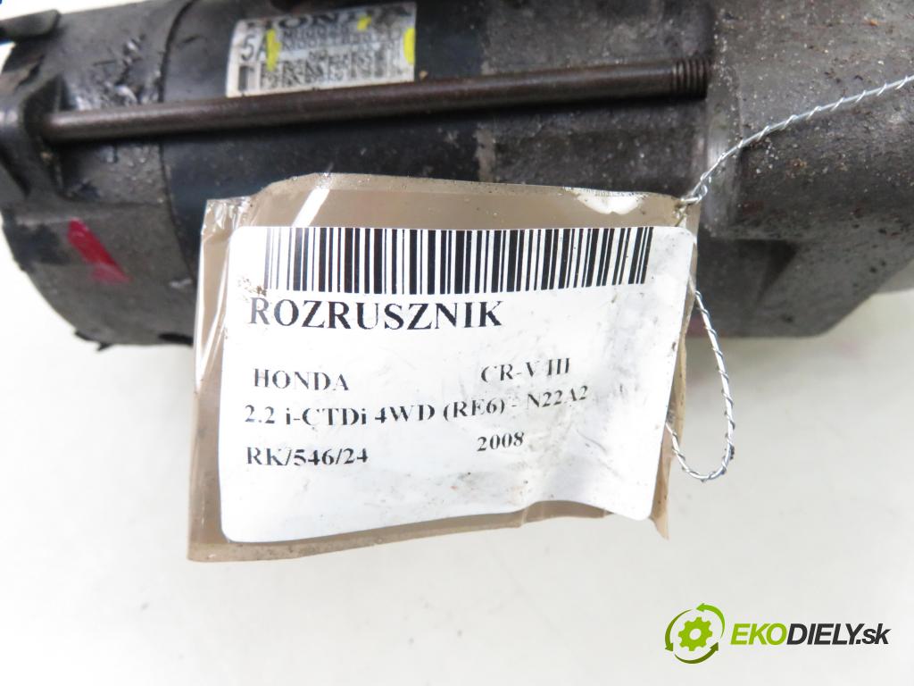 HONDA CR-V III (RE_) SUV 2008 103,00 2.2 i-CTDi 4WD (RE6) - N22A2 2204,00 Štartér M002T85371 ; MHG025 (Štartéry)