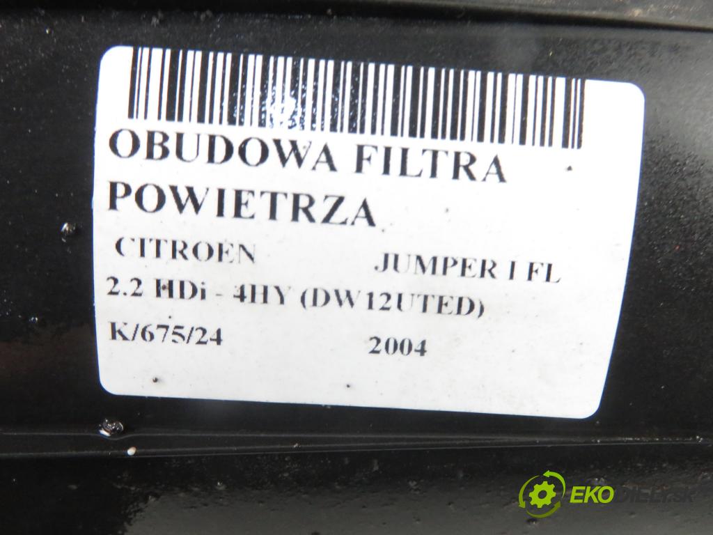 CITROEN JUMPER Skrzynia (244) FURGON 2004 74,00 2.2 HDi 8V 101 2179,00 Obal filtra vzduchu 1307194080 ; 1342842080 (Obaly filtrov vzduchu)