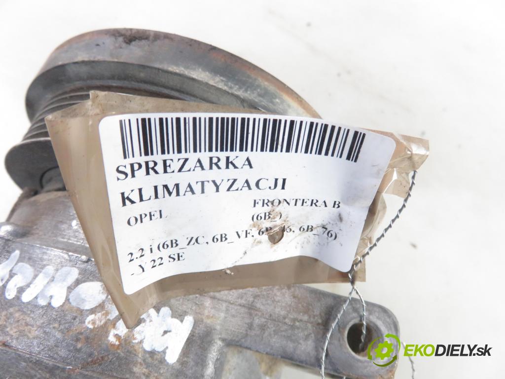 OPEL FRONTERA B (6B_) TERENOWY 2000 0,00 2.2 i (6B_ZC, 6B_VF, 6B_66, 6B_76) - X 22 SE 2198,00 KOMPRESOR: klimatizácie DKV14G ; 4042200602 (Kompresory klimatizácie)