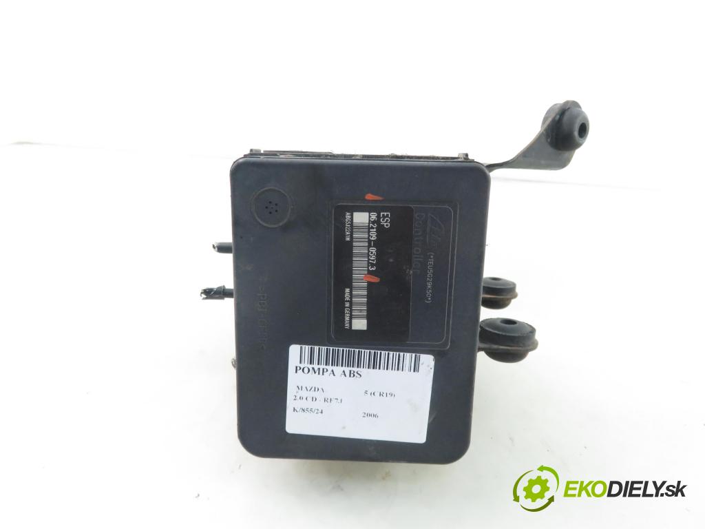 MAZDA 5 (CR19) MINIVAN 2006 81,00 2.0 MZR-CD 110 - RF7J 1998,00 Pumpa ABS 06210905973 ; 5N612C405CB (Pumpy ABS)