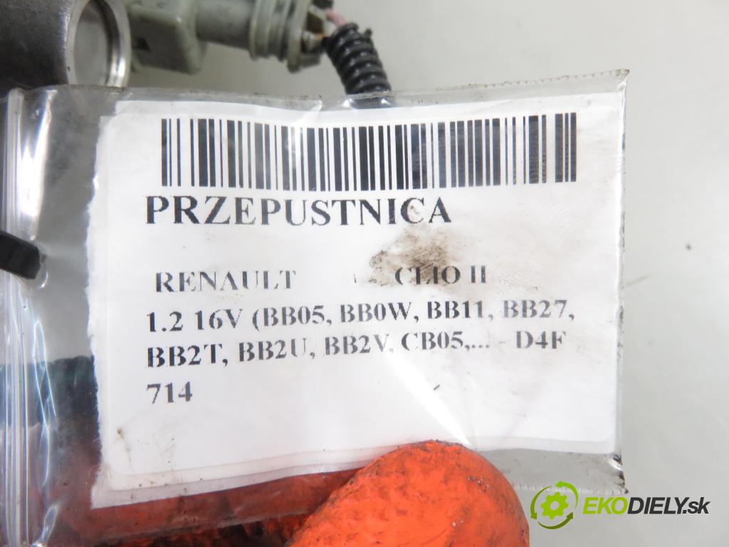 RENAULT CLIO II (BB_, CB_) HB 2002 55,00 1.2 16V (BB05, BB0W, BB11, BB27, BB2T, BB2U, BB2V, 1149,00 Škrtiaca klapka 8200166869 ; 8200067219 (Škrtiace klapky)