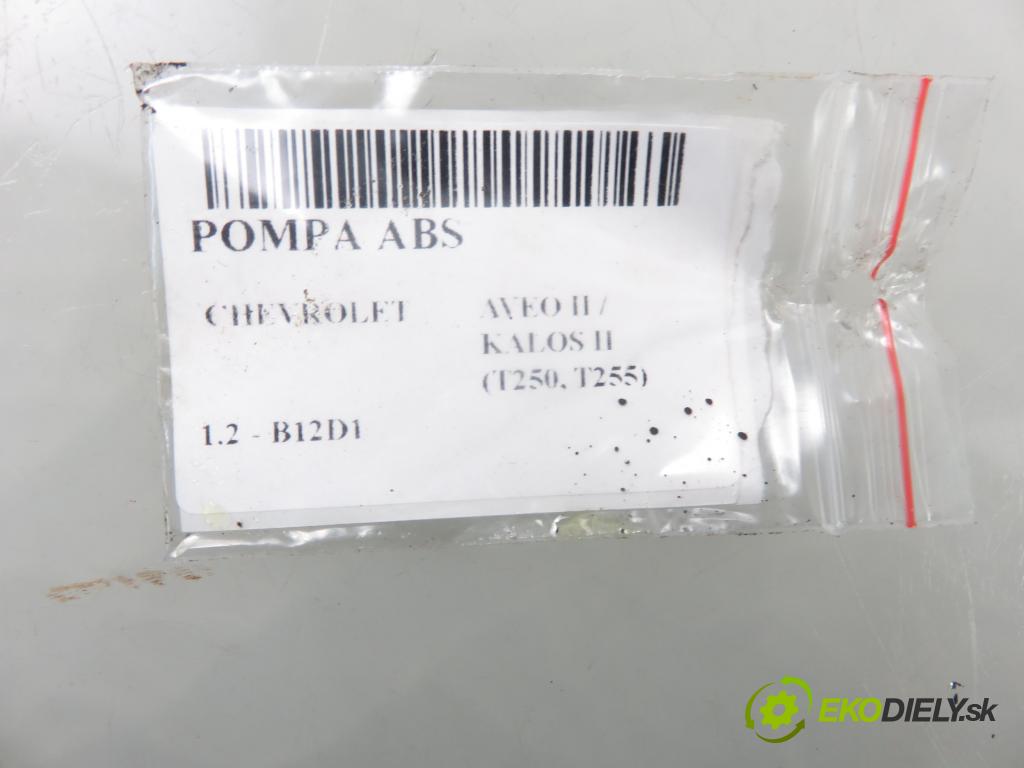 CHEVROLET AVEO / KALOS liftback (T250, T255) HB 2011 55,00 1.2 S-TEC II - B12D1 1206,00 pumpa ABS 96964985SJ ; 06210956003 (Pumpy brzdové)