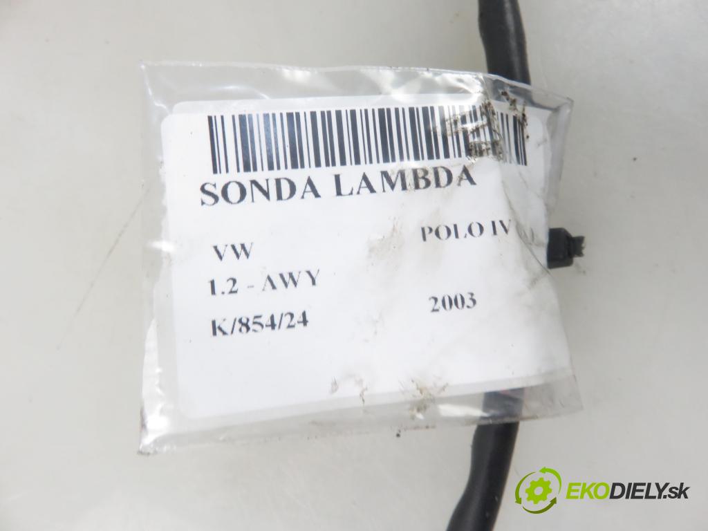 VW POLO (9N_) HB 2003 40,00 1.2 6V 54 - AWY 1198,00 sonda lambda V10760029 (Lambda sondy)