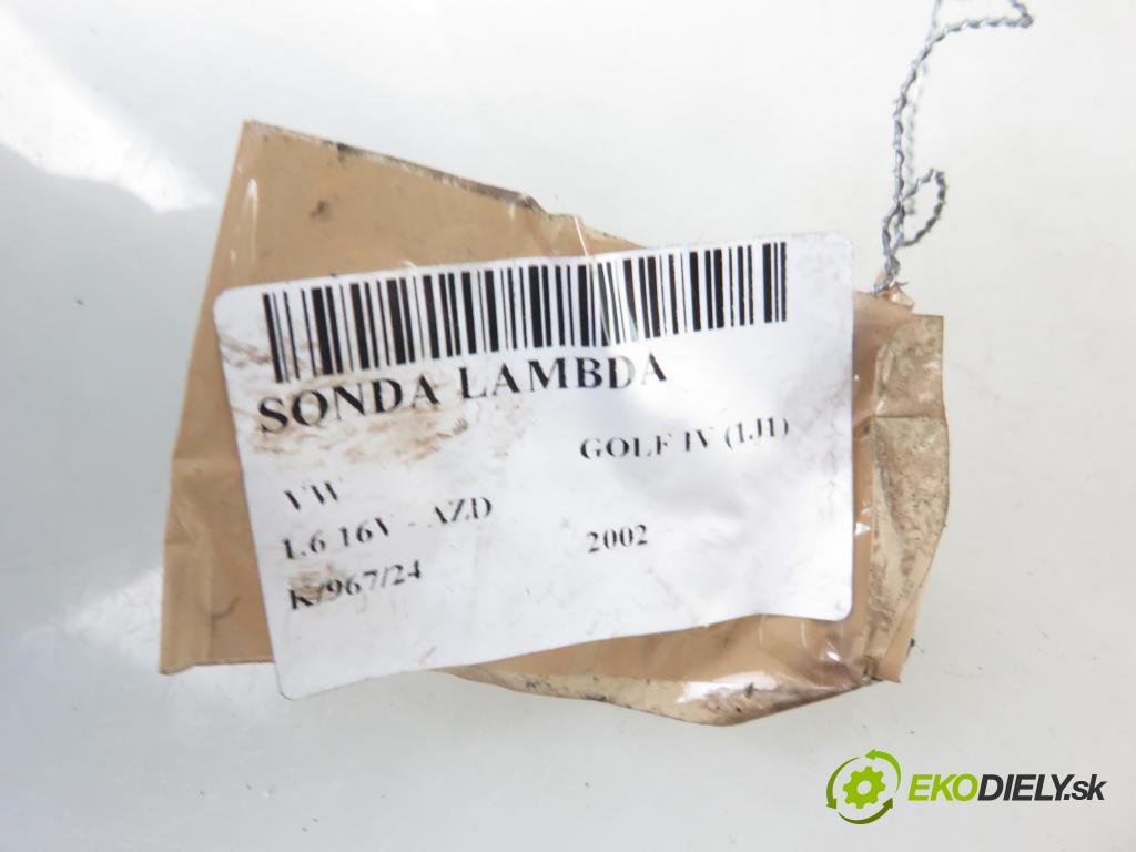 VW GOLF IV (1J1) HB 2002 77,00 1.6 16V 105 - AZD 1598,00 sonda lambda 036906262F (Lambda sondy)