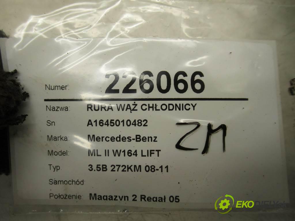 Mercedes-Benz ML II W164 LIFT    3.5B 272KM 08-11  Rúra hadice chladiče A1645010482