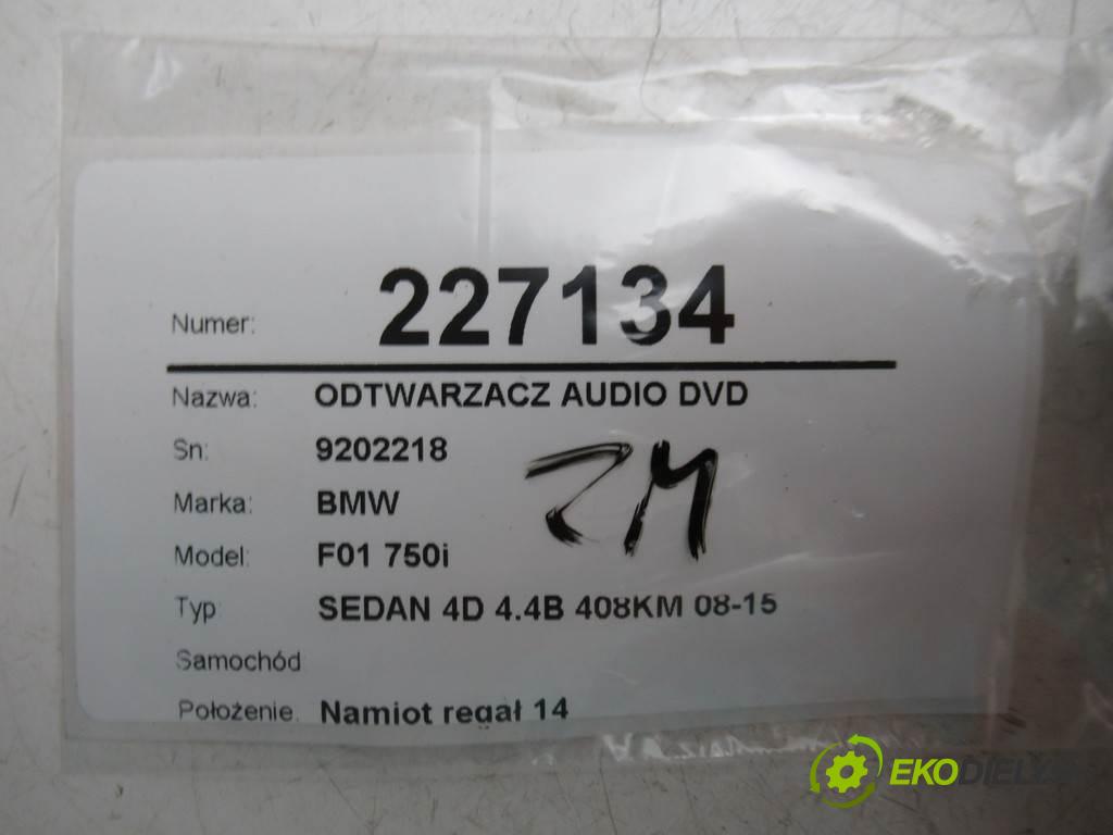 BMW F01 750i    SEDAN 4D 4.4B 408KM 08-15  slot audio DVD 9202218