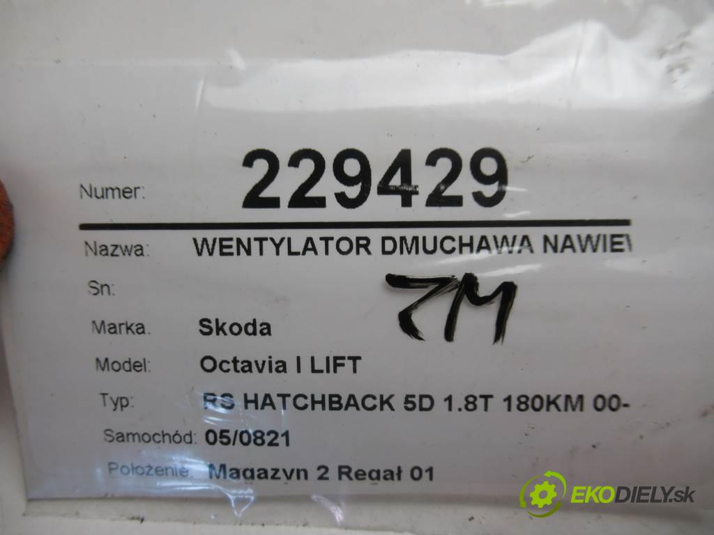 Skoda Octavia I LIFT  2002 110 kw RS HATCHBACK 5D 1.8T 180KM 00-10 1800 Ventilátor ventilátor kúrenia 1J1819021C (Ventilátory kúrenia)