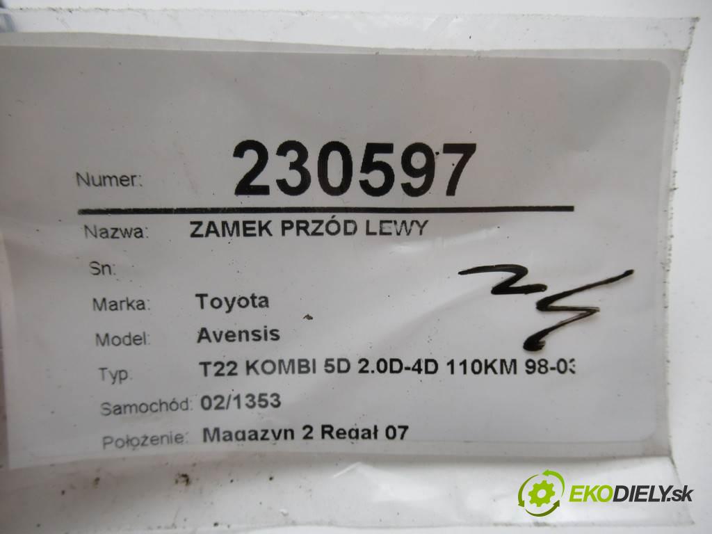 Toyota Avensis  2001 81 kw T22 KOMBI 5D 2.0D-4D 110KM 98-03 2000 zámok predný ľavy 