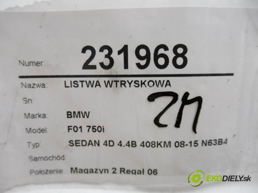 BMW F01 750i    SEDAN 4D 4.4B 408KM 08-15 N63B44A  Lišta vstrekovacia 