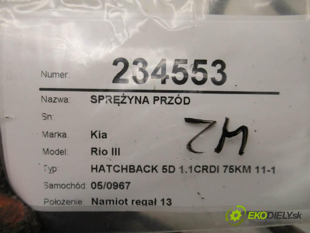 Kia Rio III  2013 55 kW HATCHBACK 5D 1.1CRDI 75KM 11-17 1100 Pružina predný  (Ostatné)