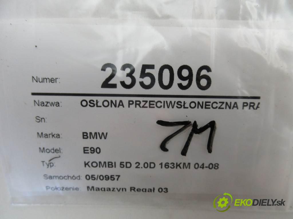 BMW E90  2005  KOMBI 5D 2.0D 163KM 04-08 2000 Clona slnečná pravá  (Ostatné)