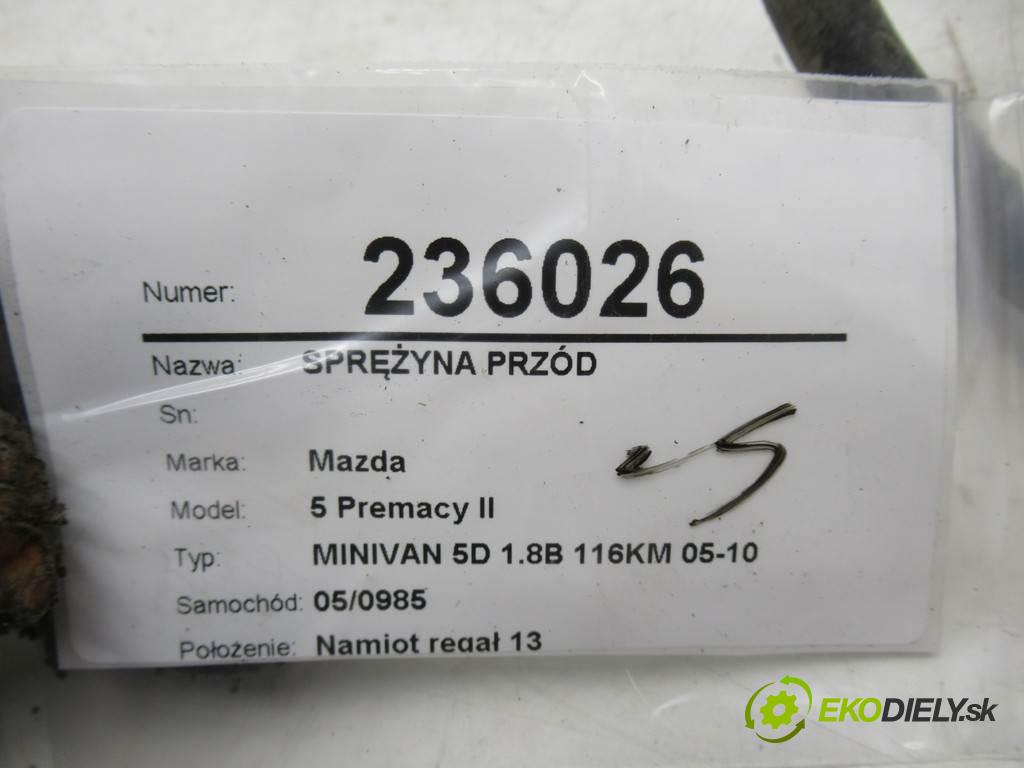 Mazda 5 Premacy II  2005  MINIVAN 5D 1.8B 116KM 05-10 1800 Pružina predný  (Ostatné)
