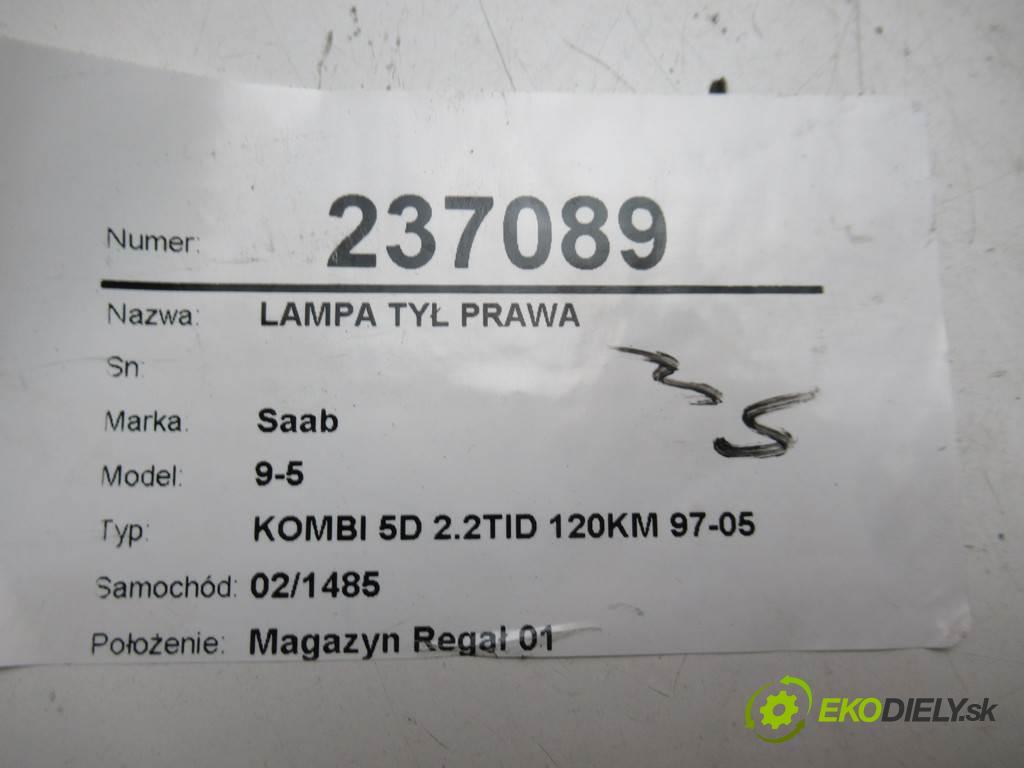 Saab 9-5  2002 88  KOMBI 5D 2.2TID 120KM 97-05 2200 Svetlo zad pravá 5142260 (Ostatné)
