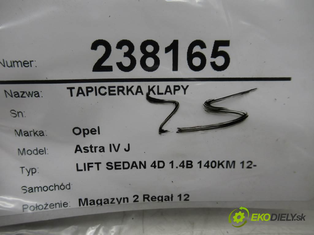 Opel Astra IV J    LIFT SEDAN 4D 1.4B 140KM 12-  tapacír dverí 39016114