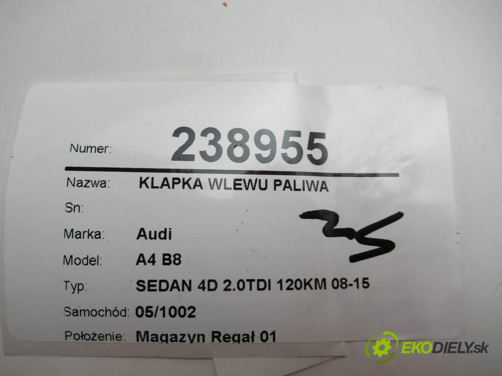 Audi A4 B8  2009  SEDAN 4D 2.0TDI 120KM 08-15 2000 Dvierka nádrže paliva  (Ostatné)