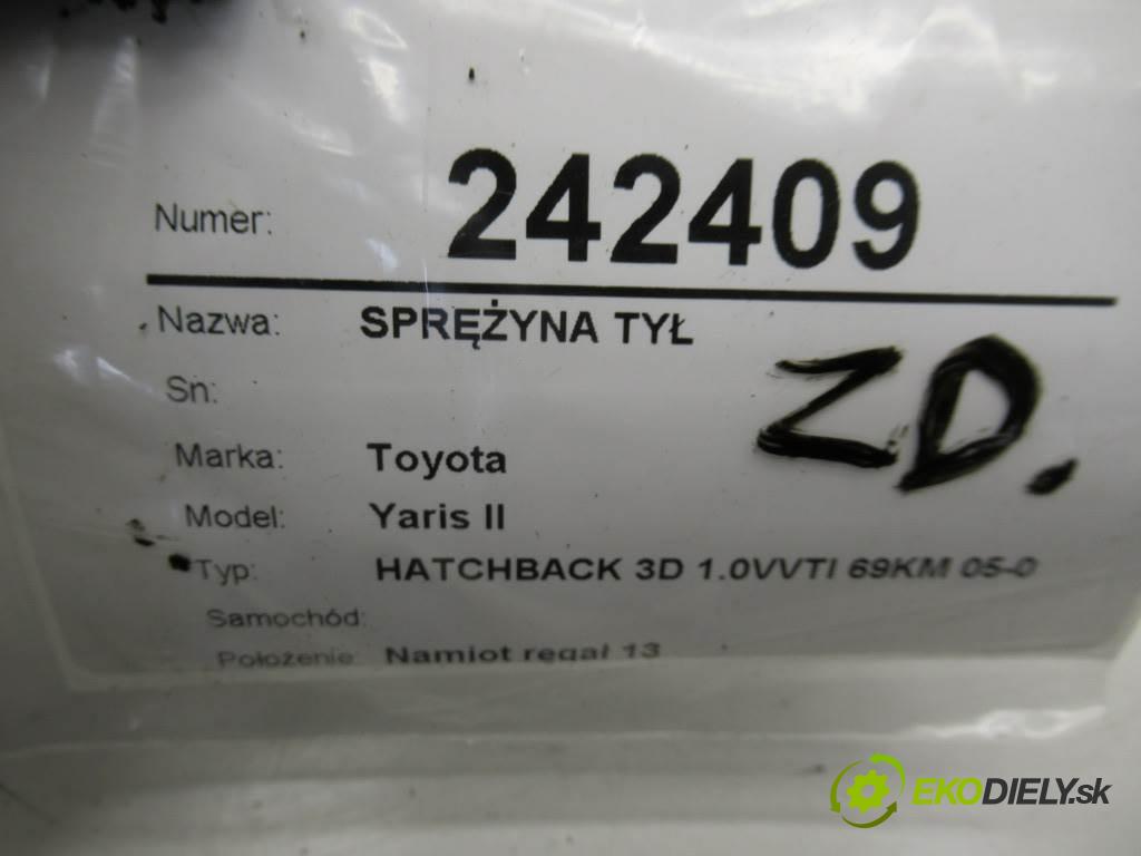 Toyota Yaris II    HATCHBACK 3D 1.0VVTI 69KM 05-09  Pružina zad  (Ostatné)