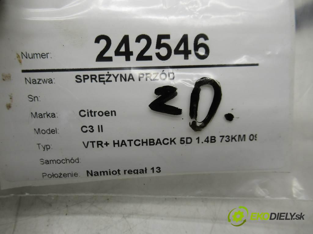 Citroen C3 II    VTR+ HATCHBACK 5D 1.4B 73KM 09-16  Pružina predný  (Ostatné)