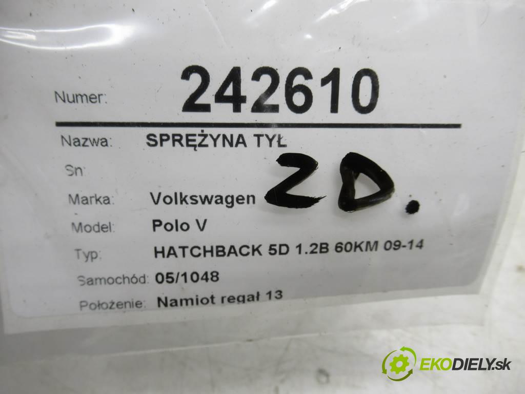 Volkswagen Polo V  2010 44 kW HATCHBACK 5D 1.2B 60KM 09-14 1198 Pružina zad  (Ostatné)