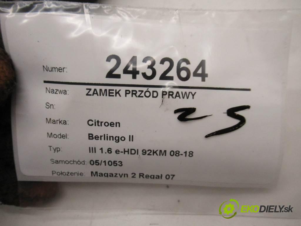 Citroen Berlingo II  2015  III 1.6 e-HDI 92KM 08-18 1560 zámok predný pravy 
