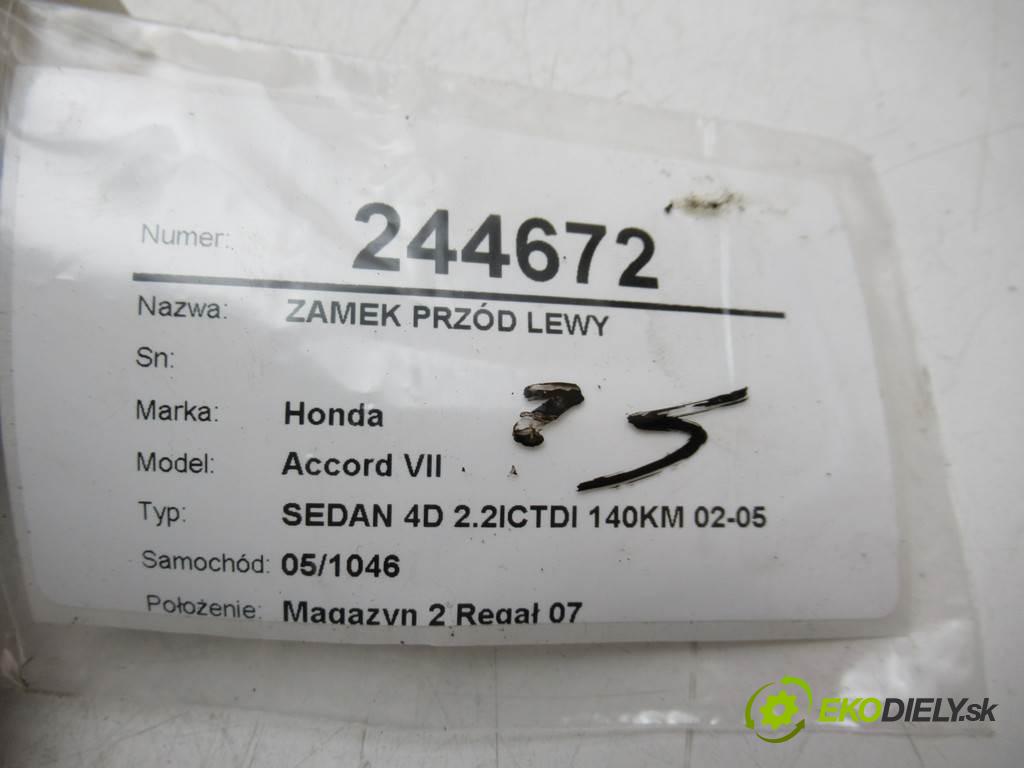 Honda Accord VII  2004  SEDAN 4D 2.2ICTDI 140KM 02-05 2204 zámok predný ľavy 