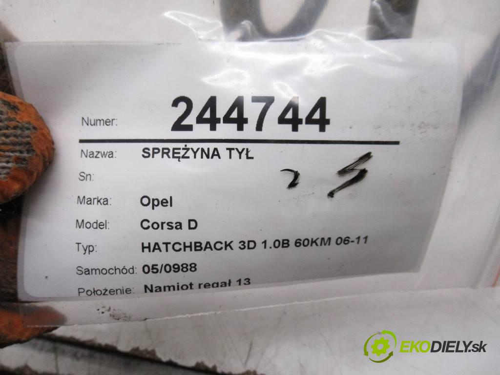 Opel Corsa D   2008  HATCHBACK 3D 1.0B 60KM 06-11 1000 Pružina zad  (Ostatné)