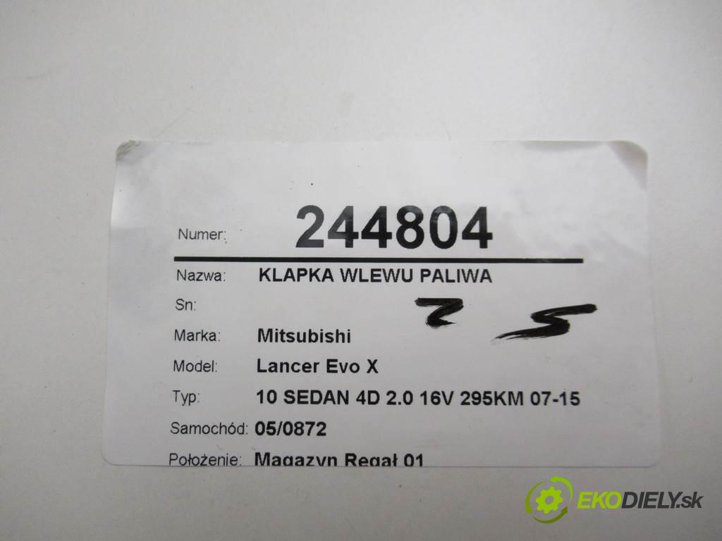 Mitsubishi Lancer Evo X  2009 217 kw 10 SEDAN 4D 2.0 16V 295KM 07-15 2000 Dvierka nádrže paliva  (Ostatné)
