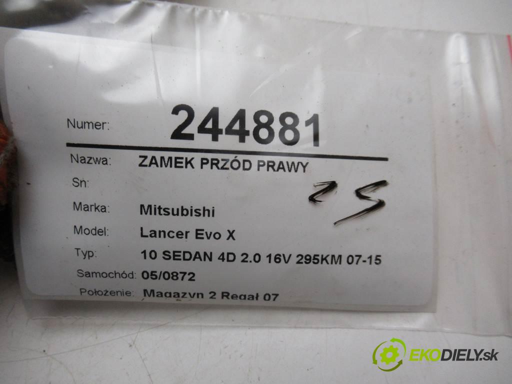 Mitsubishi Lancer Evo X  2009 217 kw 10 SEDAN 4D 2.0 16V 295KM 07-15 2000 zámok predný pravy 