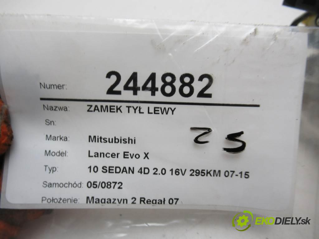 Mitsubishi Lancer Evo X  2009 217 kw 10 SEDAN 4D 2.0 16V 295KM 07-15 2000 zámok zad ľavy 