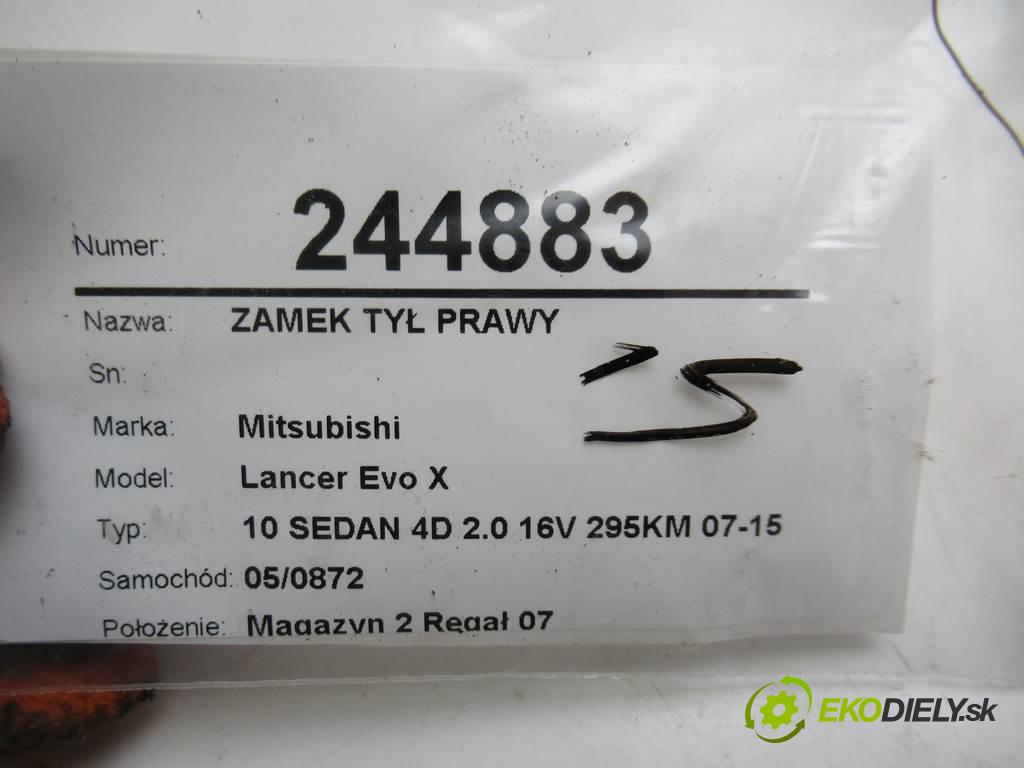 Mitsubishi Lancer Evo X  2009 217 kw 10 SEDAN 4D 2.0 16V 295KM 07-15 2000 zámok zad pravy 