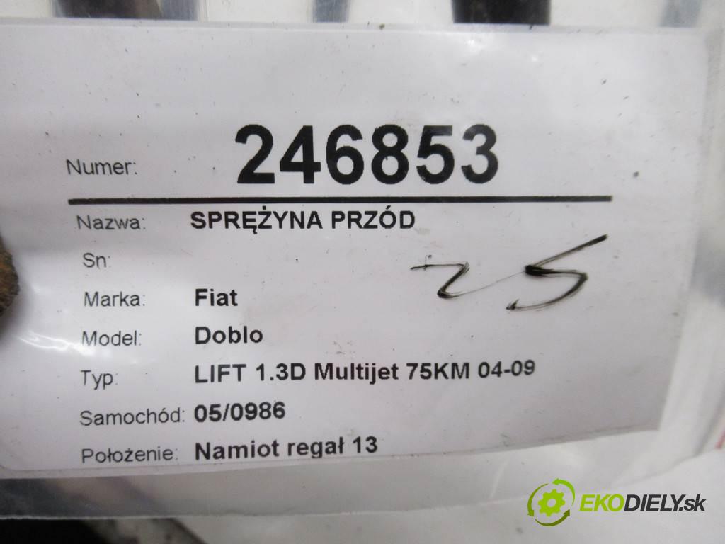 Fiat Doblo  2007 75KM LIFT 1.3D Multijet 75KM 04-09 1300 Pružina predný  (Ostatné)