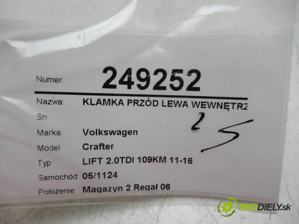 Volkswagen Crafter  2012  LIFT 2.0TDI 109KM 11-16 2000 Kľučka predný ľavá strana vnútorná A9067600161 (Ostatné)