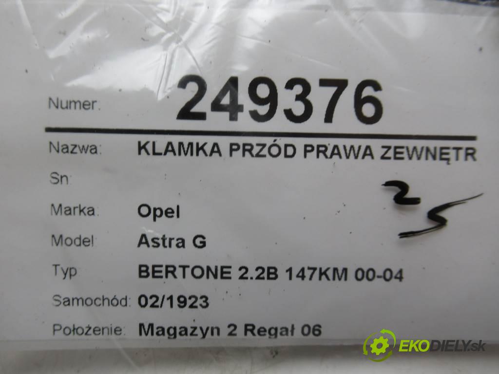 Opel Astra G  2002  BERTONE 2.2B 147KM 00-04 2198 Kľučka predný pravá vonkajšia  (Ostatné)