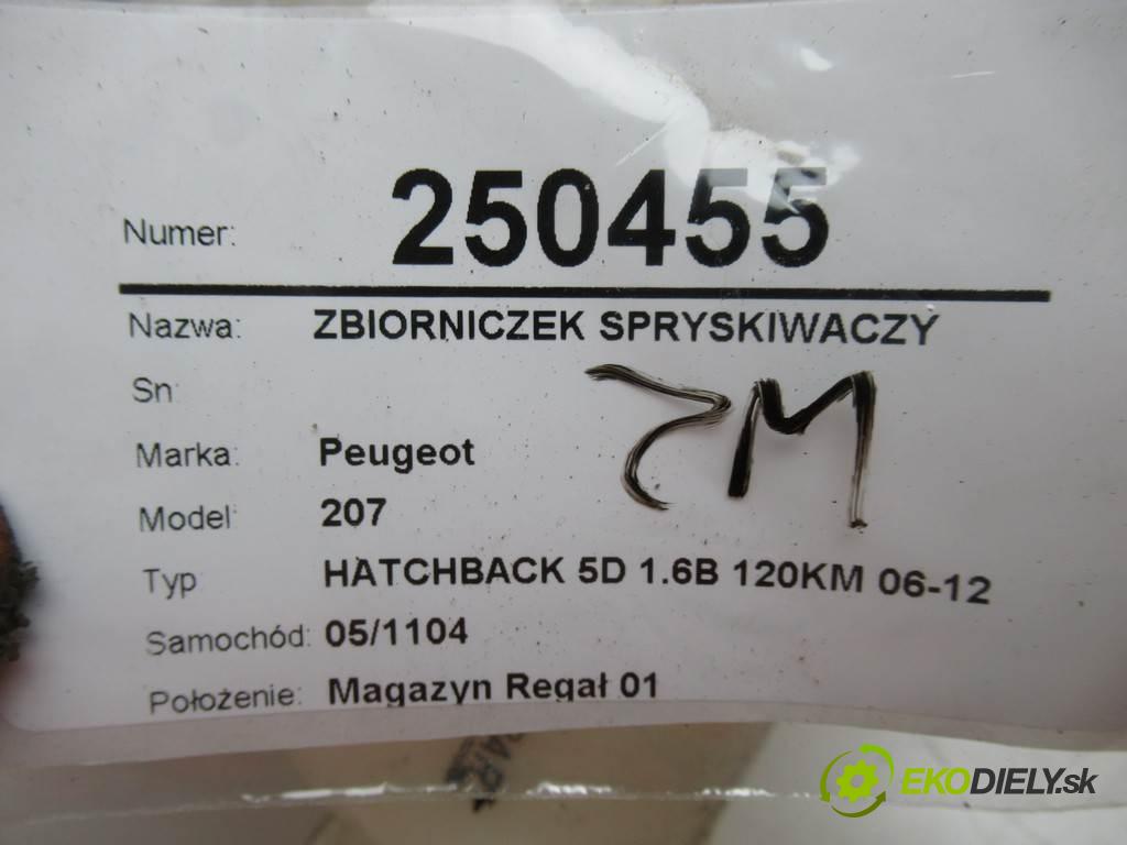 Peugeot 207  2009 88 kW HATCHBACK 5D 1.6B 120KM 06-12 1600 Nádržka ostrekovačov 9648337580 (Ostatné)