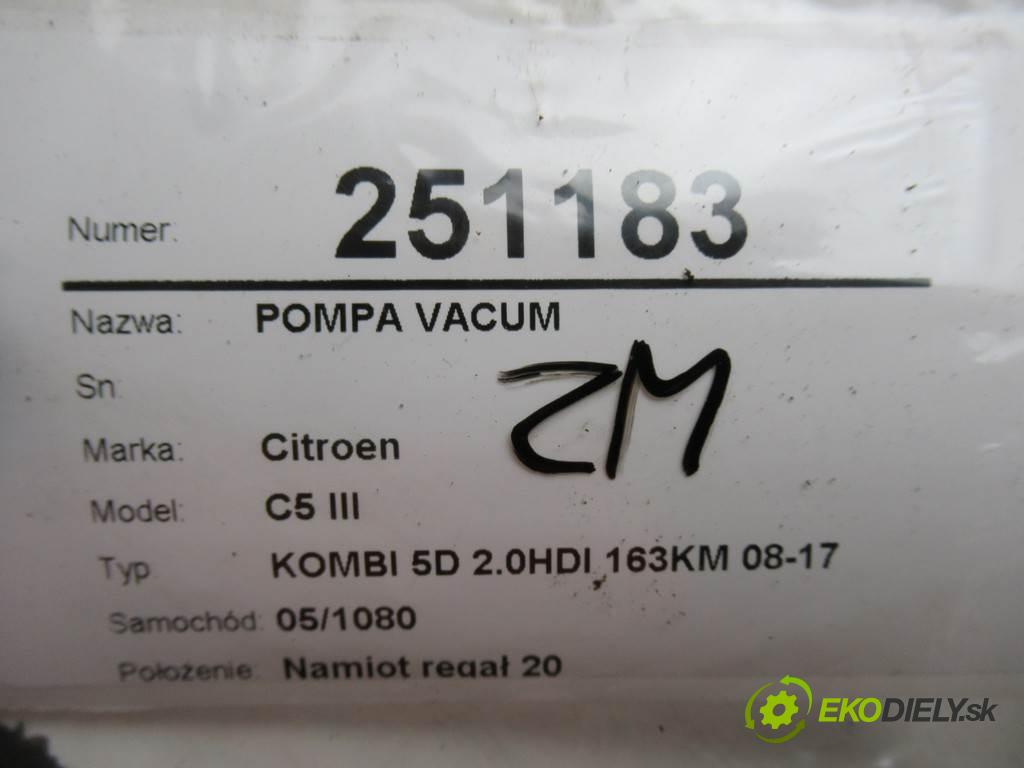 Citroen C5 III  2011  KOMBI 5D 2.0HDI 163KM 08-17 2000 Pumpa vákuová 9673836180