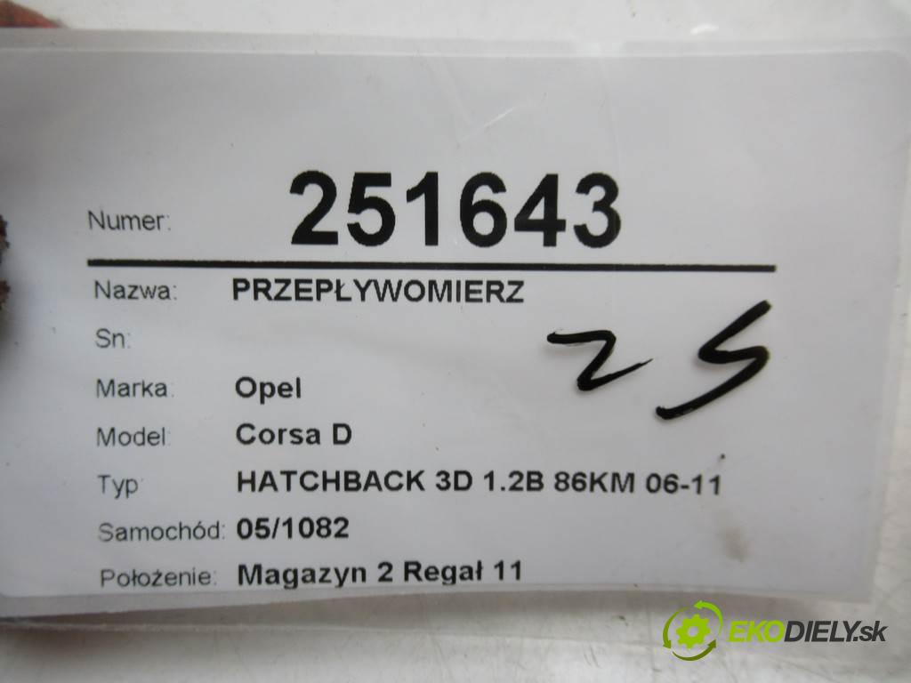 Opel Corsa D   2010 51kW HATCHBACK 3D 1.2B 86KM 06-11 1200 váha vzduchu 13307079 (Váhy vzduchu)