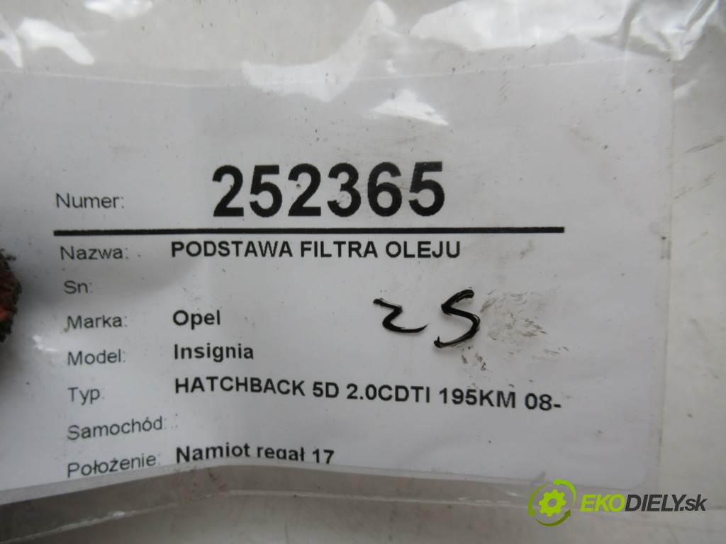 Opel Insignia    HATCHBACK 5D 2.0CDTI 195KM 08-13  Obal filtra oleja 55578739 (Obaly filtrov oleja)