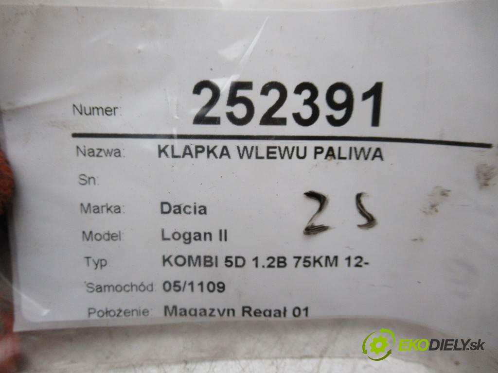 Dacia Logan II  2016 54 kW KOMBI 5D 1.2B 75KM 12- 1200 Dvierka nádrže paliva  (Ostatné)