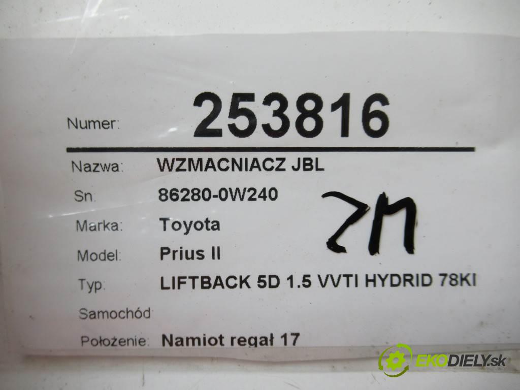 Toyota Prius II    LIFTBACK 5D 1.5 VVTI HYDRID 78KM 03-09  Zosilňovač JBL 86280-0W240