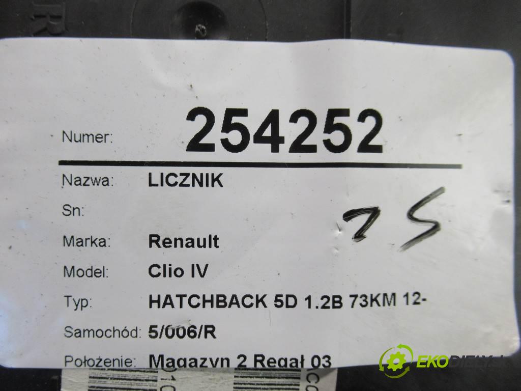 Renault Clio III LIFT  2013 55 kW HATCHBACK 5D 1.2B 73KM 09-12 1100 Prístrojovka 8201059899B (Prístrojové dosky, displeje)