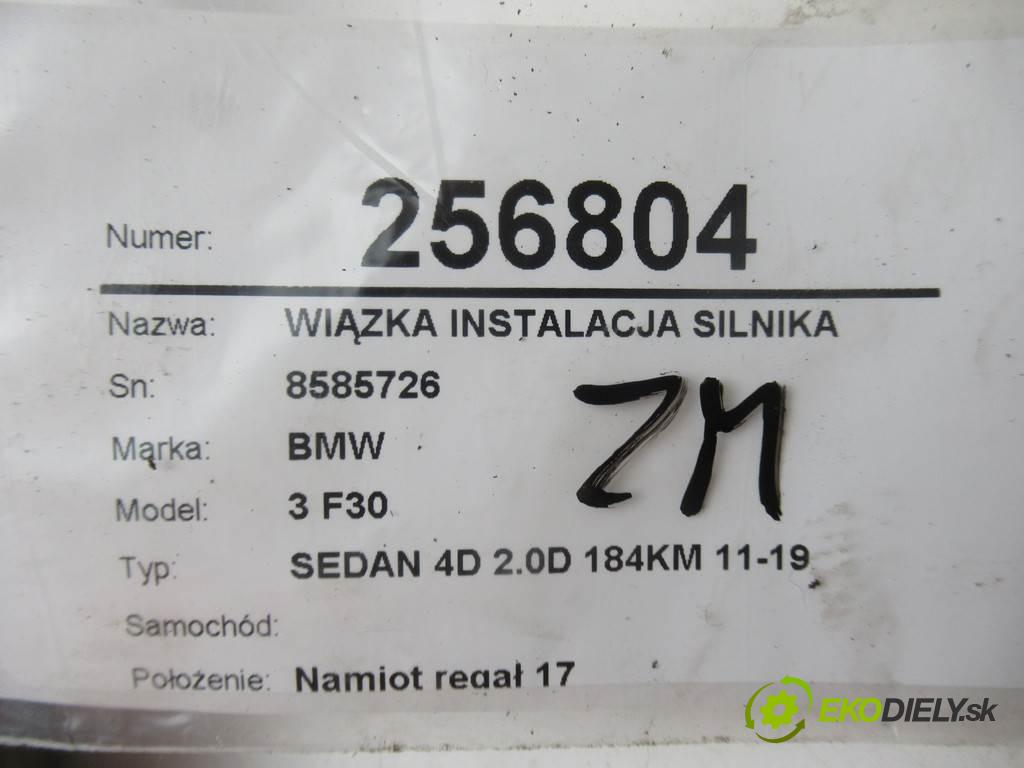 BMW 3 F30    SEDAN 4D 2.0D 184KM 11-19  Káblovačka inštalácia Motor 8585726 