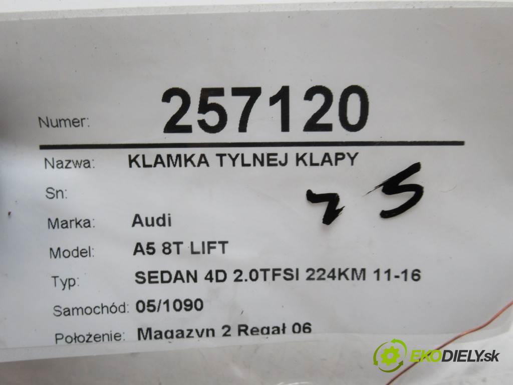 Audi A5 8T LIFT  2015 165 kW SEDAN 4D 2.0TFSI 224KM 11-16 2000 Kľučka zadnej dverí 6N0827566T