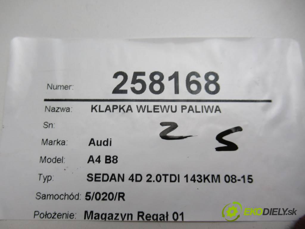 Audi A4 B8  2008 105 kW SEDAN 4D 2.0TDI 143KM 08-15 2000 Dvierka nádrže paliva 8K0809999D (Ostatné)