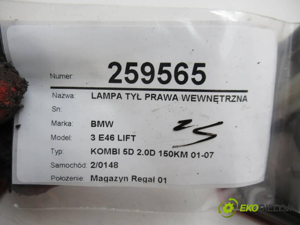 BMW 3 E46 LIFT  2003 110 kW KOMBI 5D 2.0D 150KM 01-07 2000 Svetlo zad pravá vnútorná  (Ostatné)