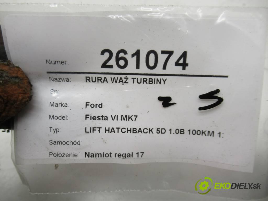 Ford Fiesta VI MK7    LIFT HATCHBACK 5D 1.0B 100KM 12-17  Rúra hadica turba  (Hadice)